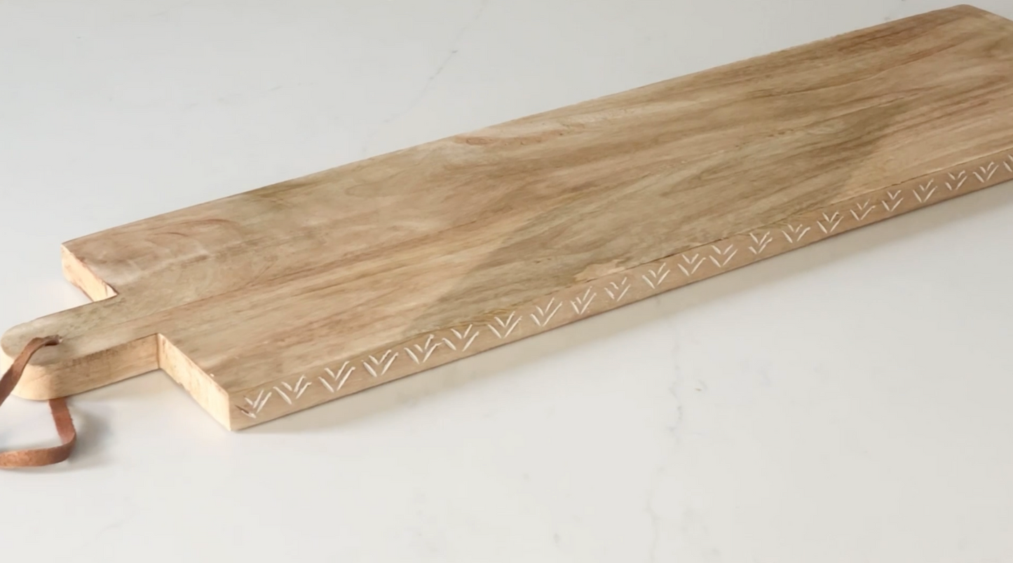 Oversized Wood Charcuterie Board, Large Serving Board